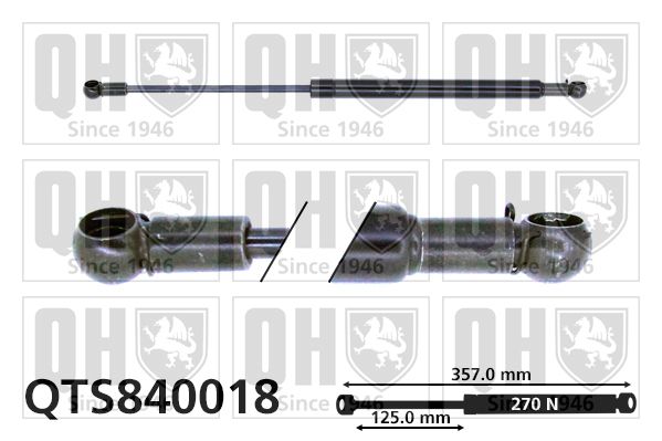 QUINTON HAZELL Газовая пружина, крышка багажник QTS840018